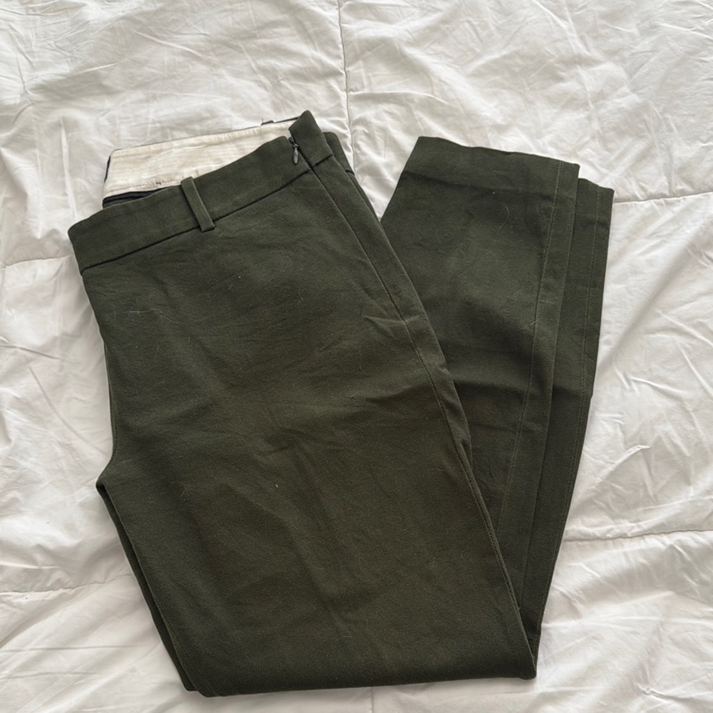 J. Crew Minnie Olive Green Pants